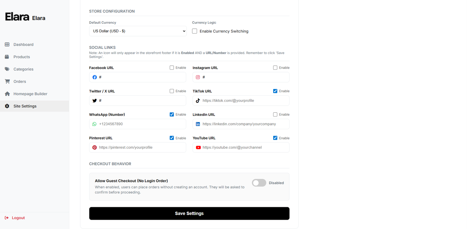 Store Customization Tools